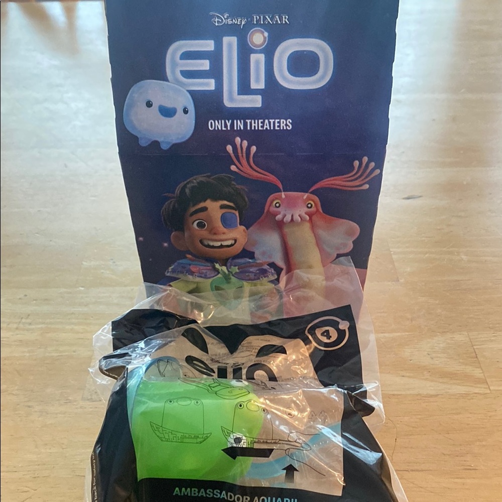 Disney Pixar Elio Toy Ambassador Aquarii from McDonald’s Happy Meal w box NIP